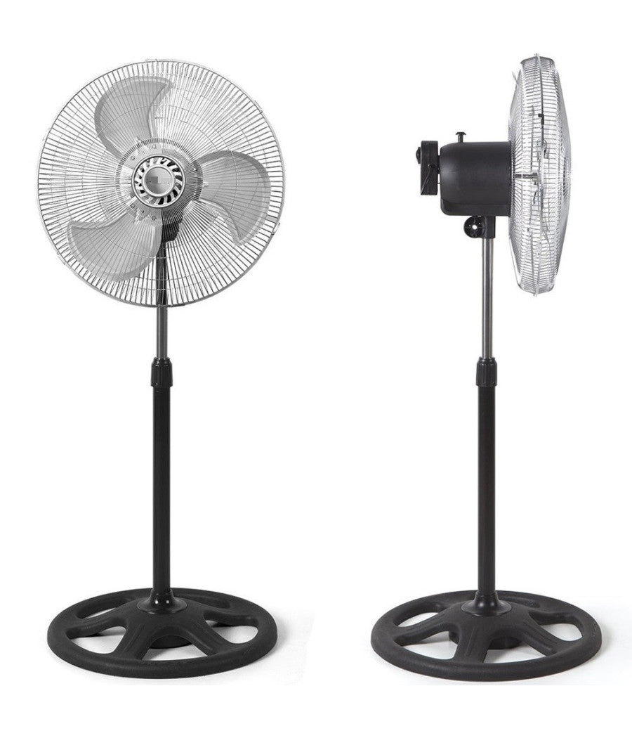 Ventilatore 3in1 Piantana Da Tavolo Parete 3 Velocità  Oscillazione 55w Pale 45cm         