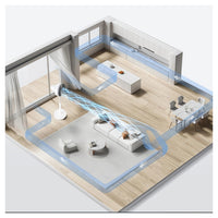 Trade Shop - Ventilatore A Piantana 90 W Con Motore Cca 3 Velocità Altezza 100cm 5 Pale Da 10" -