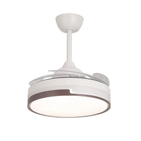 LÚZETE - VENTILATORE A SOFFITTO LED 38W REGOLABILE CON 4 PALE PIEGHEVOLI SKYLER