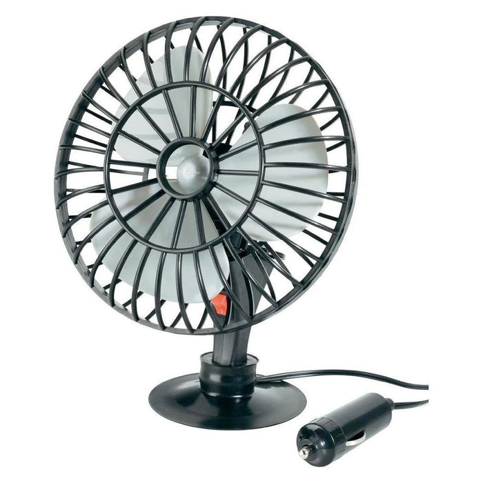 Trade Shop - Ventilatore Areatore Climatizzatore Oscillante A Ventosa Vento Aria Auto 12v -
