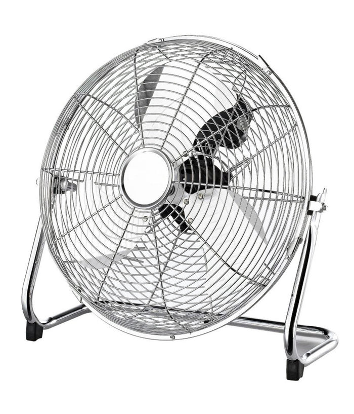 Ventilatore Da Pavimento Terra In Metallo 120w Con 3 Pale 50cm Motore 3 Velocità          