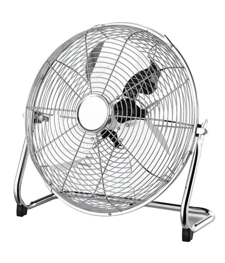 Ventilatore Da Pavimento Terra In Metallo 80w Con 3 Pale 40 Cm Motore 3 Velocità          