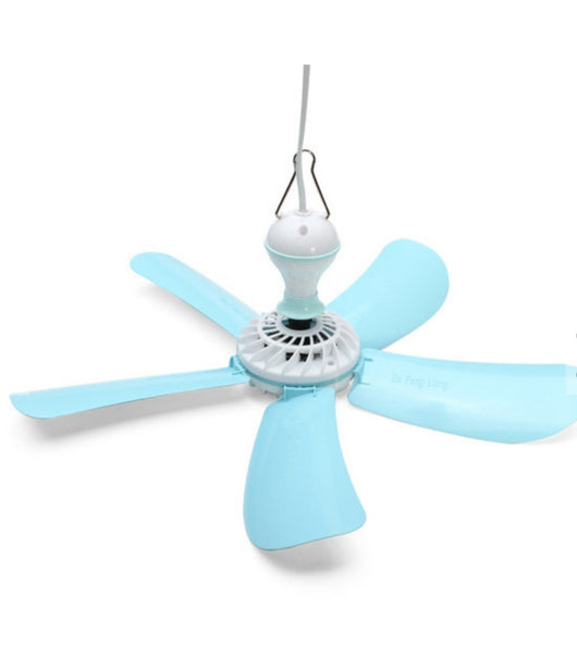 Ventilatore Da Per Soffitto A 5 Pale Con Anello Aggancio Pulsante Accensione         