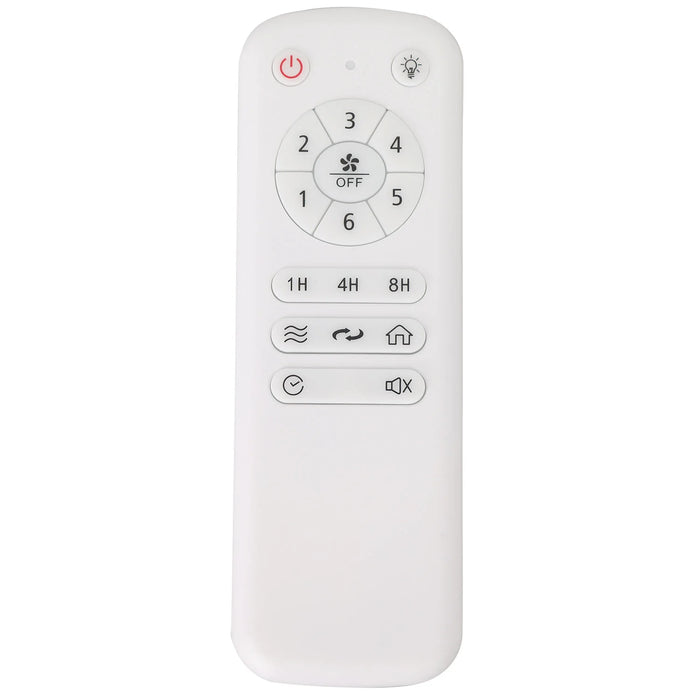 LÚZETE - VENTILATORE DA SOFFITTO CON LUCE LED 24W REGOLABILE MOTORE DC BIANCO CASCADE