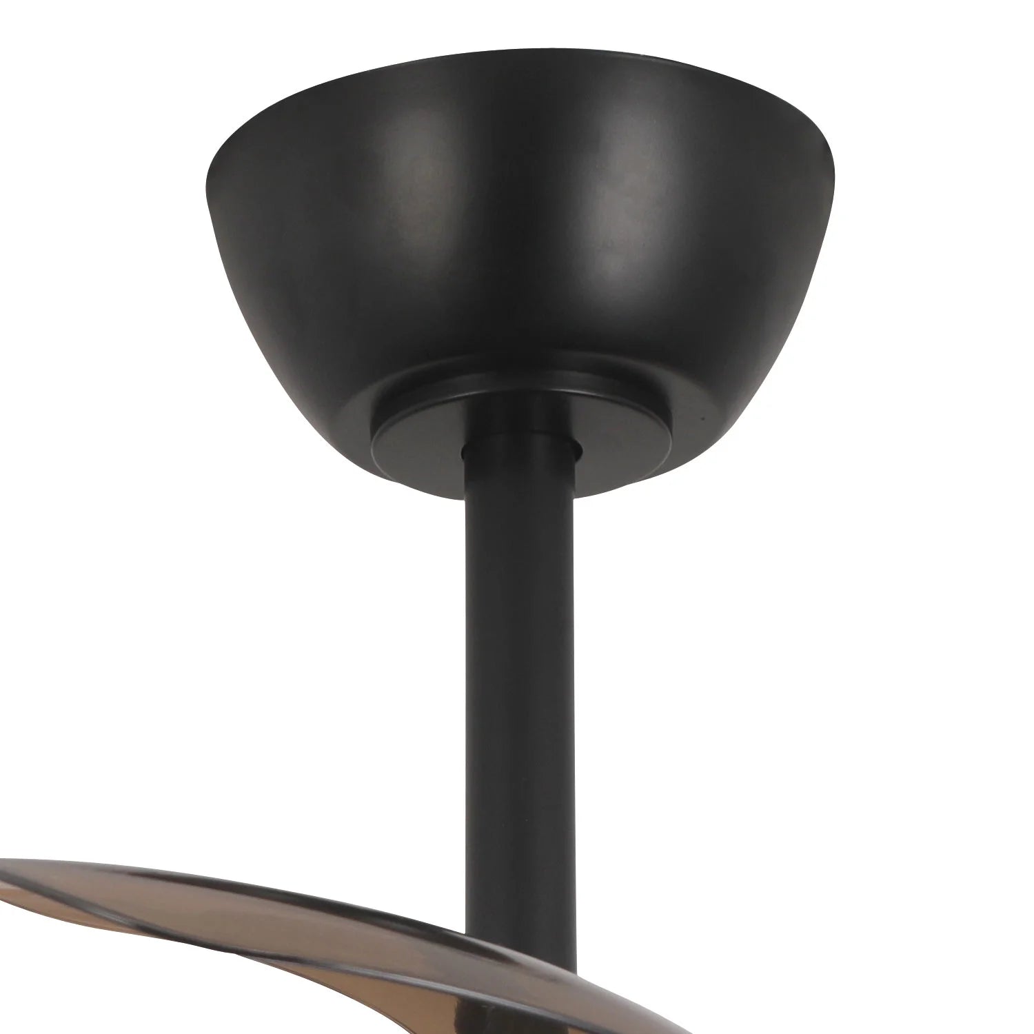 LÚZETE - VENTILATORE DA SOFFITTO CON LUCE LED 24W REGOLABILE MOTORE DC NERO CASCADE