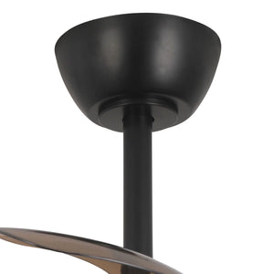 LÚZETE - VENTILATORE DA SOFFITTO CON LUCE LED 24W REGOLABILE MOTORE DC NERO CASCADE