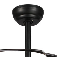 LÚZETE - VENTILATORE DA SOFFITTO CON LUCE LED 32W 4 PALE PLEGABILI FORREST MARRONE