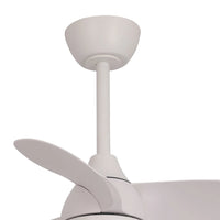 LÚZETE - VENTILATORE DA SOFFITTO LED 17W REGOLABILE MOTORE DC BIANCO SIERRA