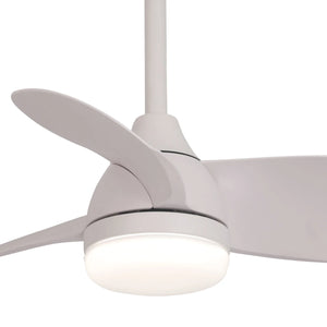 LÚZETE - VENTILATORE DA SOFFITTO LED 17W REGOLABILE MOTORE DC BIANCO SIERRA