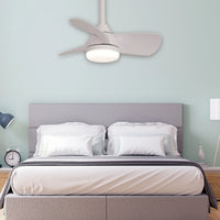 LÚZETE - VENTILATORE DA SOFFITTO LED 17W REGOLABILE MOTORE DC BIANCO SIERRA