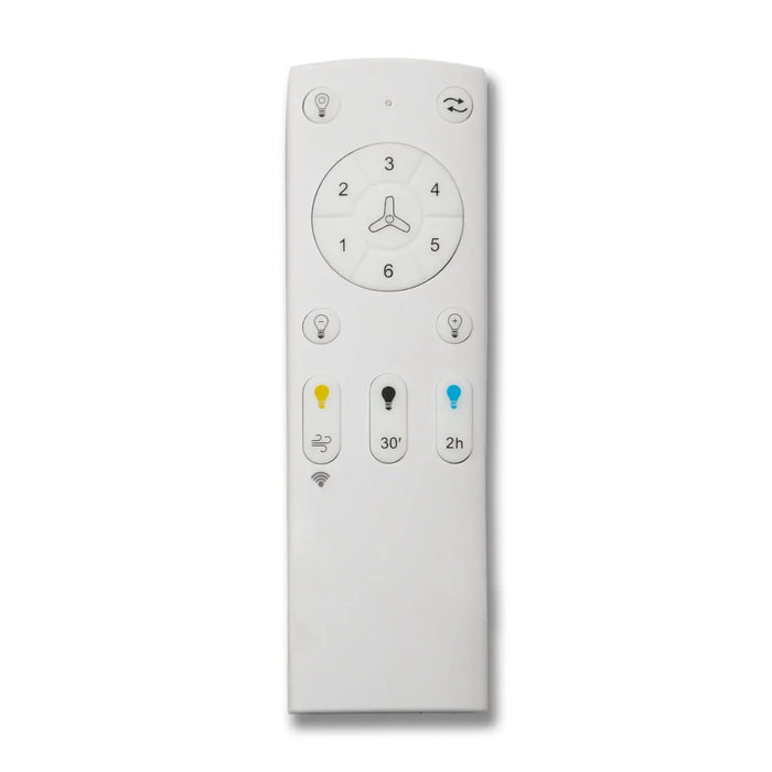 LÚZETE - VENTILATORE DA SOFFITTO LED 18W REGOLABILE 4 PALE MOTORE DC LAGOS