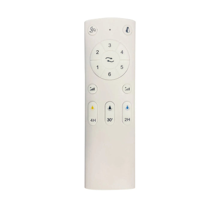 LÚZETE - VENTILATORE DA SOFFITTO LED 24W REGOLABILE NERO CON 4 PALE PIEGHEVOLI GERALDTON