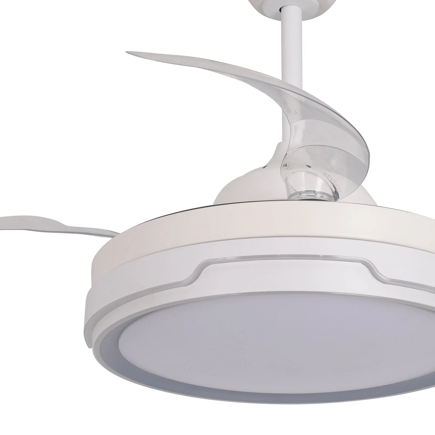 LÚZETE - VENTILATORE DA SOFFITTO LED 35W 4 PALE RITRAIBILI WIFI CHARLESTON