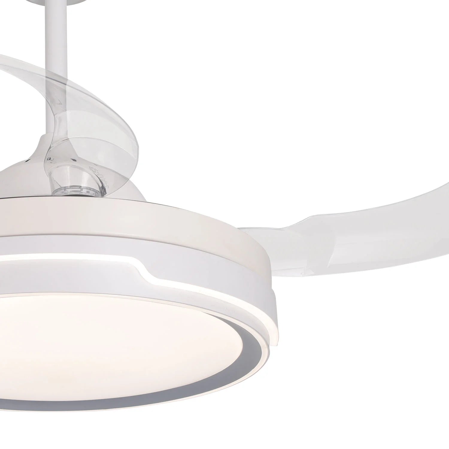 LÚZETE - VENTILATORE DA SOFFITTO LED 35W 4 PALE RITRAIBILI WIFI CHARLESTON