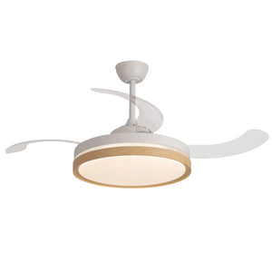 LÚZETE - VENTILATORE DA SOFFITTO LED 48W REGOLABILE 4 PALE PLEGABILI TUCSON