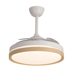 LÚZETE - VENTILATORE DA SOFFITTO LED 48W REGOLABILE 4 PALE PLEGABILI TUCSON