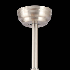 LÚZETE - VENTILATORE DA SOFFITTO LED LORENZO 18W NICHEL