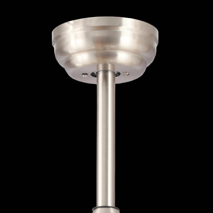 LÚZETE - VENTILATORE DA SOFFITTO LED LORENZO 18W NICHEL