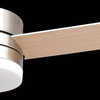 LÚZETE - VENTILATORE DA SOFFITTO LED LORENZO 18W NICHEL