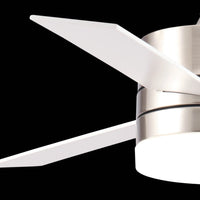 LÚZETE - VENTILATORE DA SOFFITTO LED LORENZO 18W NICHEL