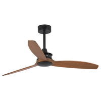 LÚZETE - VENTILATORE DA SOFFITTO SENZA LUCE 3 PALE LEGNO MOTORE DC WINSTON