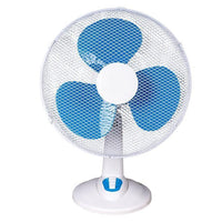 Trade Shop - Ventilatore Da Tavolo Scrivania ⌀41cm 45 Watt Con 3 Velocita' 3 Pale Blu 6597005 -
