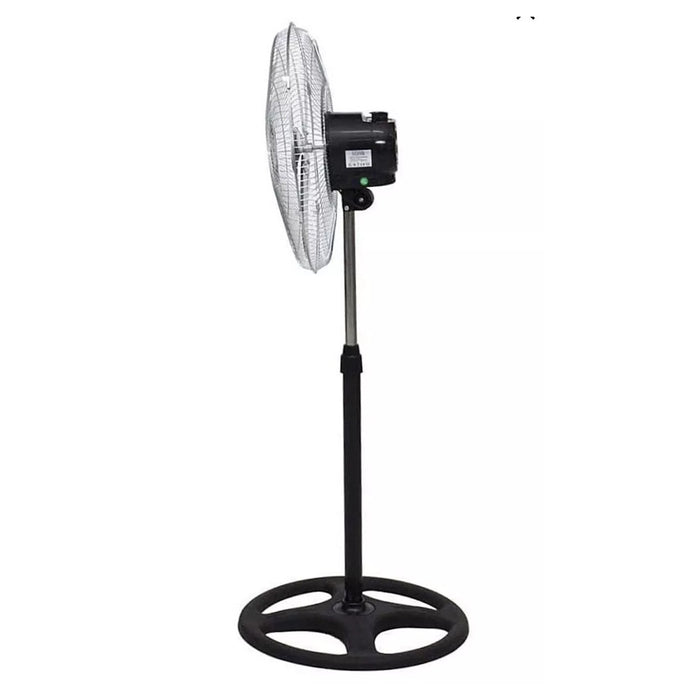 Trade Shop - Ventilatore In Acciaio 65w A Piantana Antiribaltamento Con 5 Pale 3 Velocità 6057001ml -
