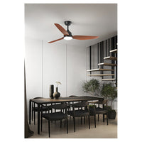 Ventilatore Pegaso+ in metallo verniciato nero 18w a led 7183 N CT motore DC