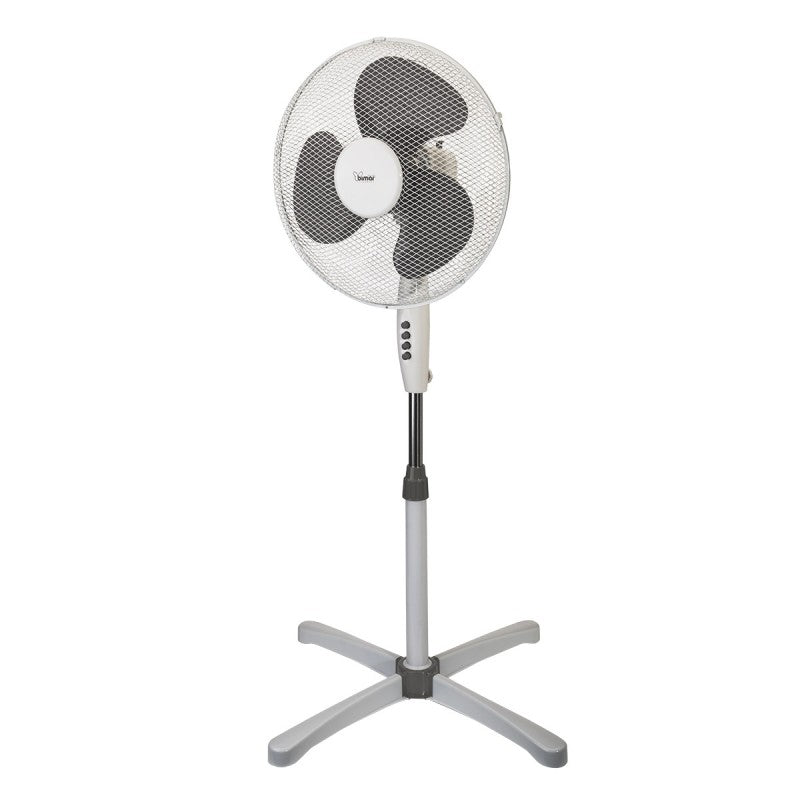 Bimar Ventilatore a Piantana VP416,Ventilatore da pavimento Altezza Regolabile, Elica Ø 40 cm con 3 Pale, Selettore 3 Velocità, Oscillazione Dx Sx, Inclinazione Regolabile