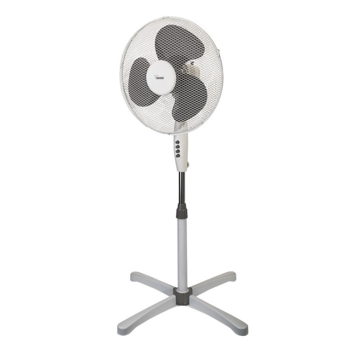 Bimar Ventilatore a Piantana VP416,Ventilatore da pavimento Altezza Regolabile, Elica Ø 40 cm con 3 Pale, Selettore 3 Velocità, Oscillazione Dx Sx, Inclinazione Regolabile