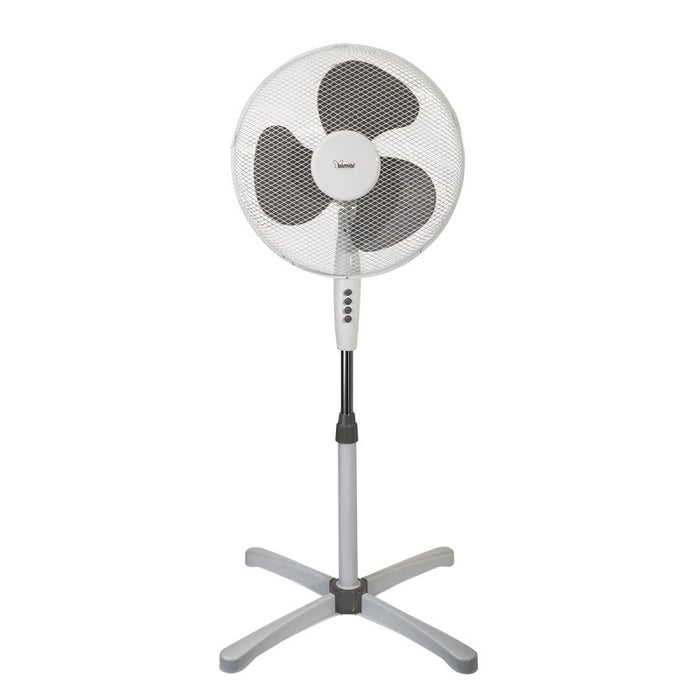 Bimar Ventilatore a Piantana VP416,Ventilatore da pavimento Altezza Regolabile, Elica Ø 40 cm con 3 Pale, Selettore 3 Velocità, Oscillazione Dx Sx, Inclinazione Regolabile