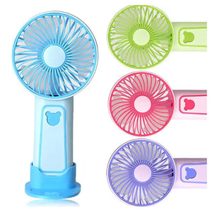 Trade Shop - Ventilatore Portatile Con Supporto Telefono Cellulare A Batteria Ricaricabile Tx-265 -