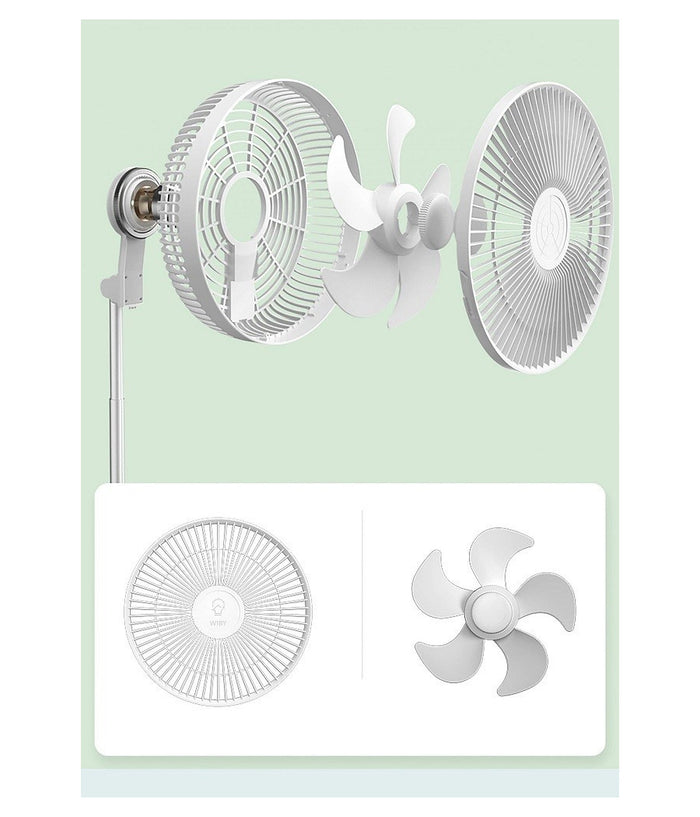 Ventilatore Portatile P21 Batteria Ricaricabile Salvaspazio Pieghevole Silenzioso         