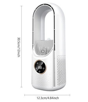 Ventilatore Tavolo Umidificazione Usb Portatile Multifunzionale 6 Velocità  Bianco         