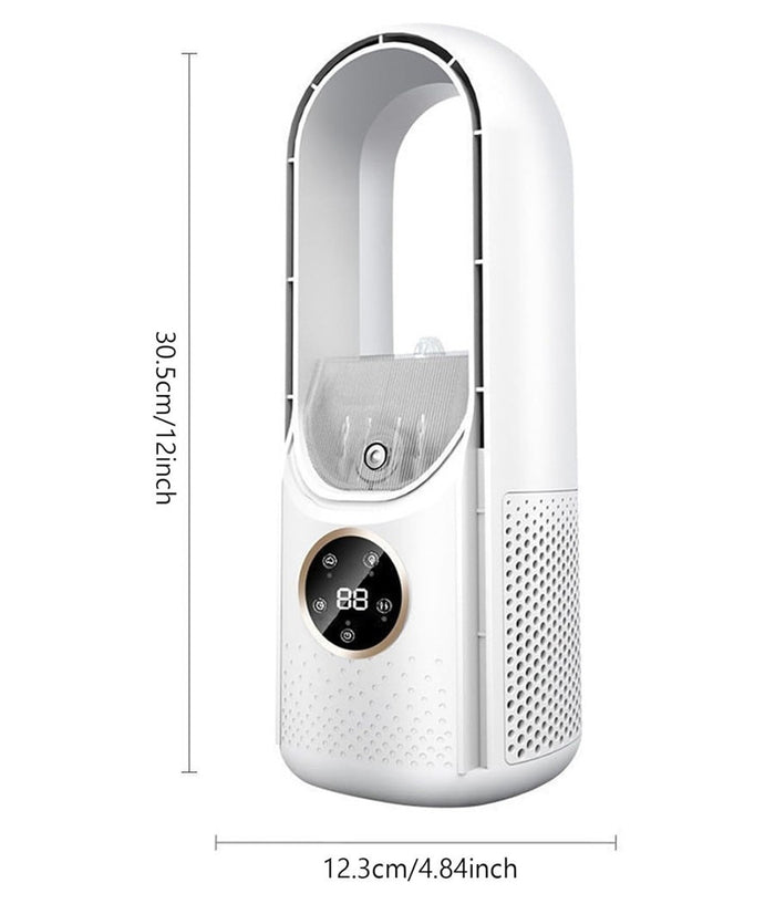 Ventilatore Tavolo Umidificazione Usb Portatile Multifunzionale 6 Velocità  Bianco         