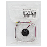 Ventola Pc 80 Mm Raffreddamento Case Crystal Trasparente Sileziosa Maxtech Vet-int002         