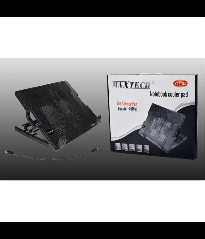 Ventola Raffreddamento Base Dissipatore 140mm Cool Pc Pad Notebook Maxtech Vt-pt003         