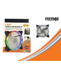 Ventola Raffreddamento Dissipazione Cooling Fun Per Telaio Pc Luce Led Rgb F1225qc         
