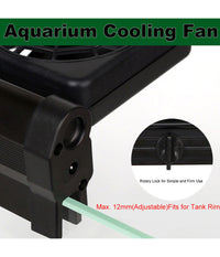 Ventola Raffreddamento Fs604 Per Acquario 4 Ventole Acqua Acquario Dolce Marino         