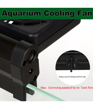 Ventola Raffreddamento Fs604 Per Acquario 4 Ventole Acqua Acquario Dolce Marino         