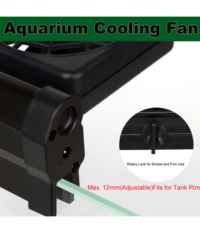 Ventola Raffreddamento Fs604 Per Acquario 4 Ventole Acqua Acquario Dolce Marino         