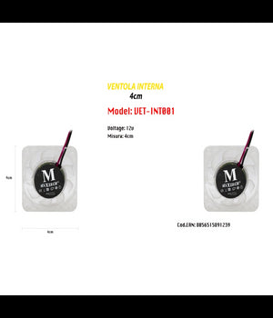 Ventola Raffreddamento Pc Computer Laptop Interna 4cm Silenziosa Maxtech Vet-int001         