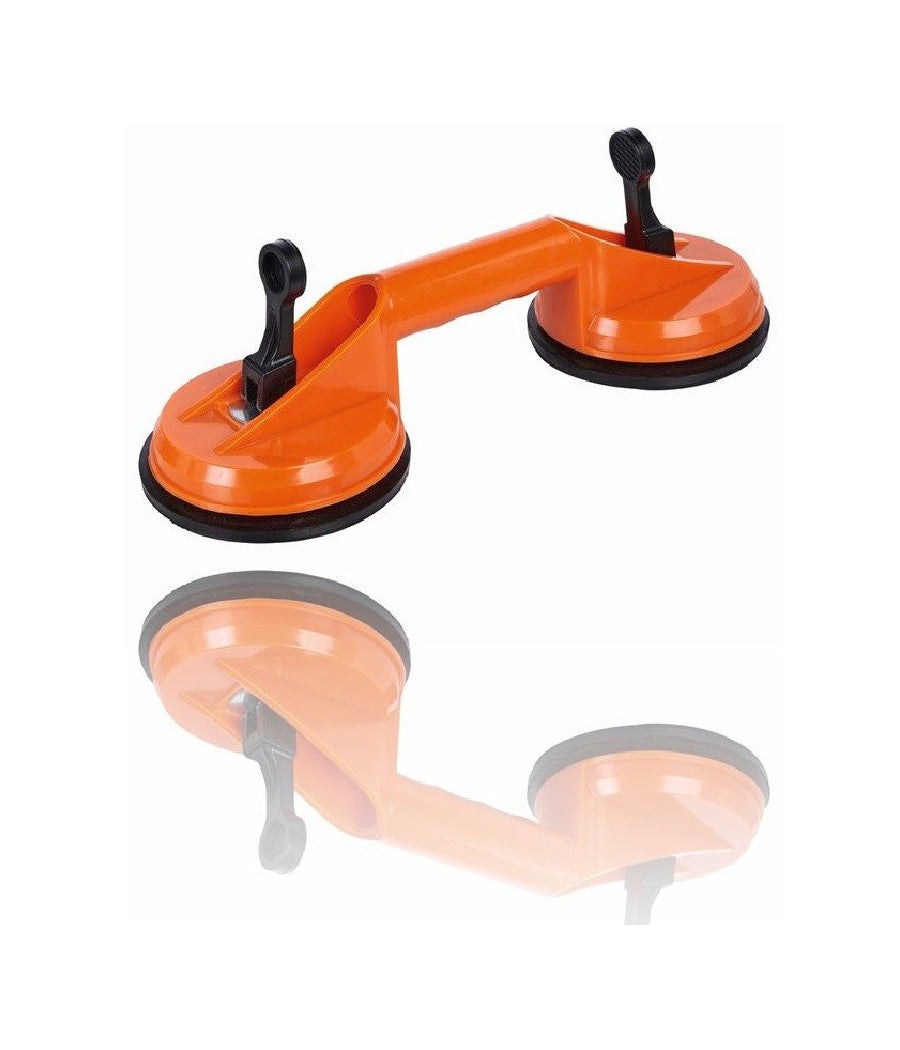 Ventosa Doppia Aspirazione Vetro 155mm Portata 100/85 Kg Ripara Ammaccature         