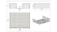 Veranda - 12.00 m2 - 4.00m x 3.00m - colore: naturale - DOM548 - ALTANKA