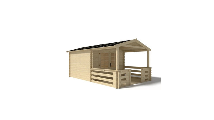 Veranda - 6.00 m2 - 3.00m x 2.00m - colore: naturale - DOM142 - ALTANKA