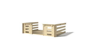 Veranda - 6.00 m2 - 3.00m x 2.00m - colore: naturale - DOM142 - ALTANKA