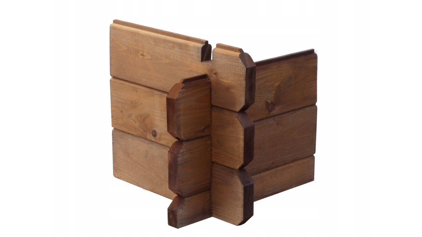 Veranda - 6.00m2 - 3.00m x 2.00m - impregnata - colore: marrone - DOM147 - ALTANKA