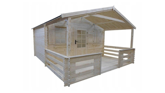 Veranda - 8.00 m2 - 4.00m x 2.00m - colore: naturale - DOM18 - ALTANKA