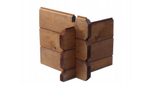 Veranda - 8.00m2 - 4.00m x 2.00m - impregnata - colore: marrone - DOM79 - ALTANKA