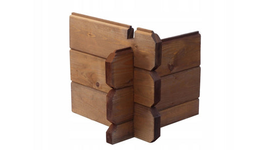 Veranda - 8.00m2 - 4.00m x 2.00m - impregnata - colore: marrone - DOM79 - ALTANKA